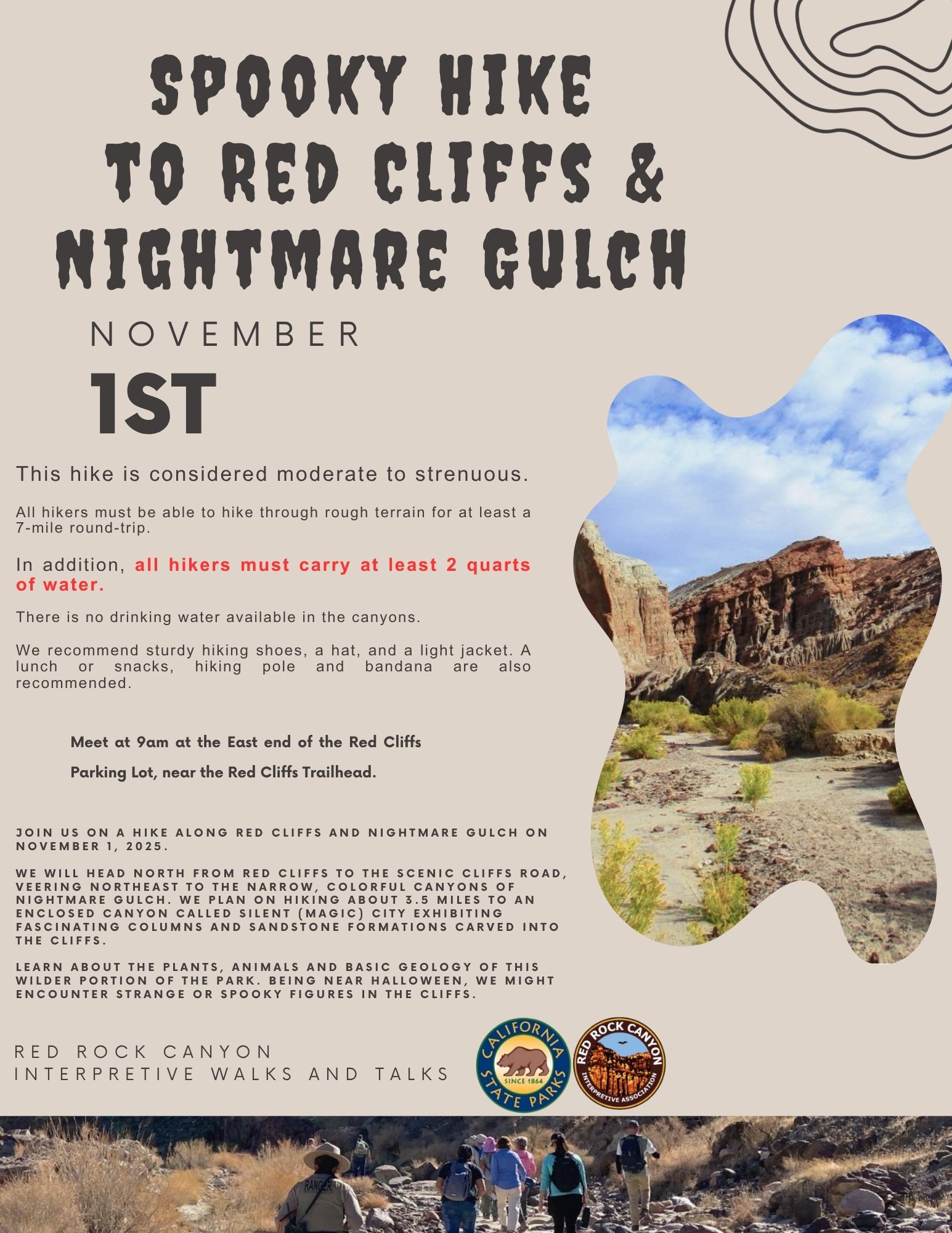 Spooky Hike to Red Cliffs & Nightmare Gulch
