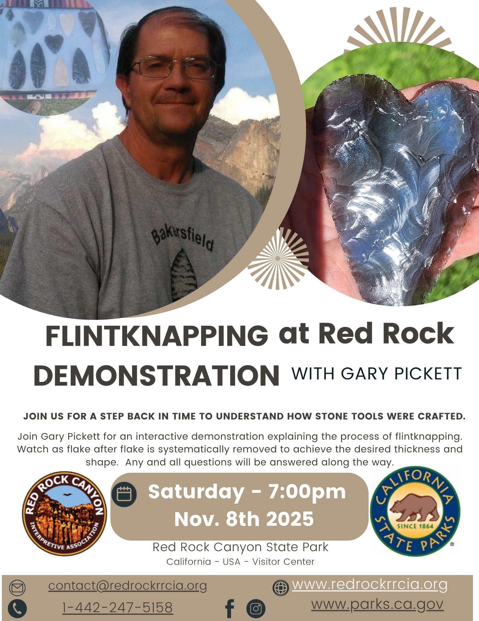 Flintknapping at Red Rock Demonstration